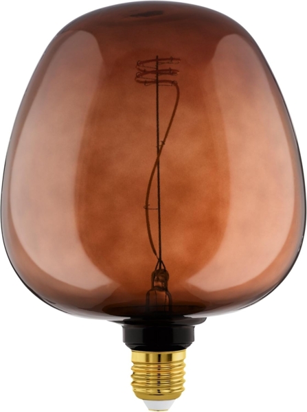 Eglo 110265 LED Leuchtmittel E27 1X4W 2000K cognac L:25. 5cm Ø19cm dimmbar