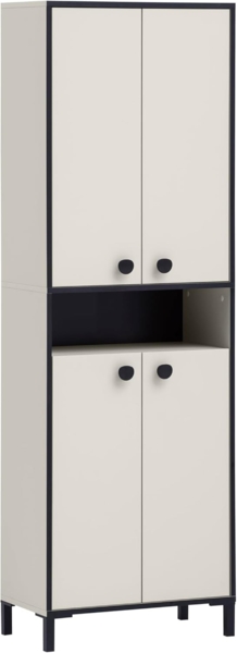 Schildmeyer Schuhschrank Edda 702033, cremebeige, 60,2 x 33 x 185 cm