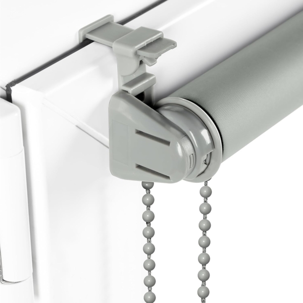 Verdunkelungsrollo Klemmfix ohne Bohren 85x150 cm Hellgrau Verdunklungsrollo Fensterrollo Rollo Seitenzugrollo Klemmrollo für Fenster & Tür Bild 2