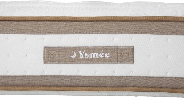 Vente-unique - Bett - 160 x 200 cm - Polsterbettgestell - Hybridmatratze 7-Zonen Taschenfederkern & Memoryschaum - Höhe 28 cm - MEYANI von YSMÉE Bild 4