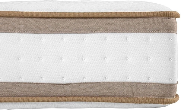 Vente-unique - Bett - 160 x 200 cm - Polsterbettgestell - Hybridmatratze 7-Zonen Taschenfederkern & Memoryschaum - Höhe 28 cm - MEYANI von YSMÉE Bild 5