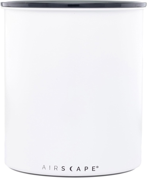 Airscape Edelstahl Kaffeedose Vorratsdose luftdicht 4,7L Auswahl Farbe weiß matt AA2008