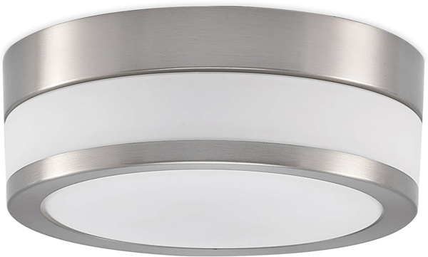 Lindby Deckenleuchten Flavi, Metall, Alu IP44, 2 x 15 W LED