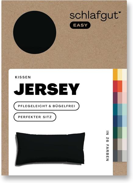 Schlafgut Kissenbezug EASY Jersey, (1 Stück), Kissenhülle mit Reißverschluss, weich und saugfähig, Kissenbezug