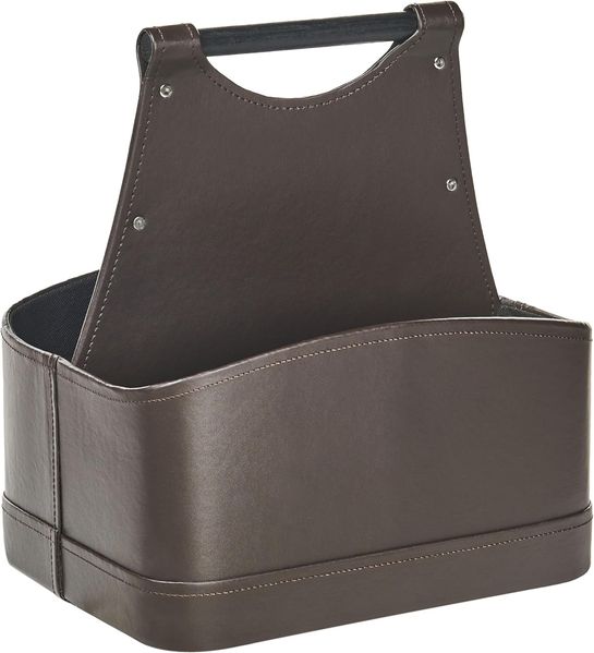 Aufbewahrungskorb URUK Kunstleder Dunkelbraun
