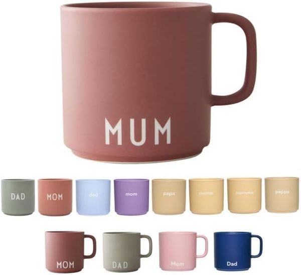 Design Letters Becher mit Henkel Favourite Cup Mum Altrosa 10101008ARMUM