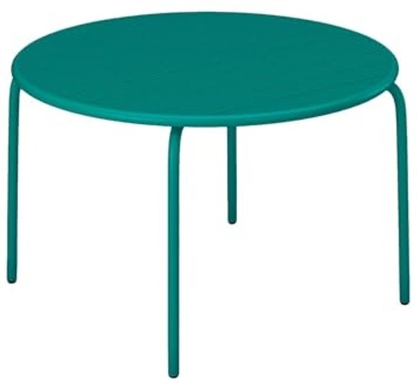 Vente-unique - MIRMANDE Garden dining set Metall Blau - B 110 cm x H 74 cm x L 110 cm
