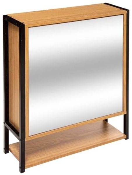 Bad-Hängeschrank mit Spiegel und Ablage, 48x60 cm