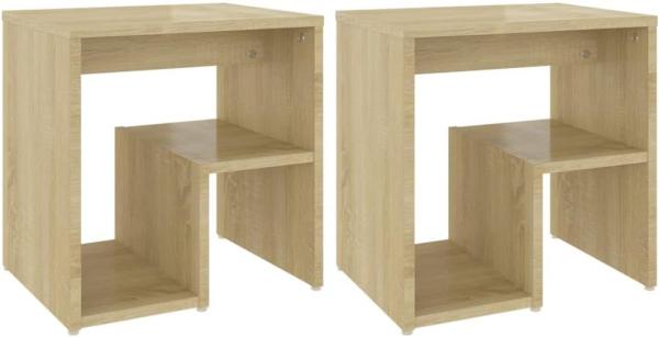 vidaXL Nachttische 2 Stk. Sonoma-Eiche 40x30x40 cm Holzwerkstoff 806335