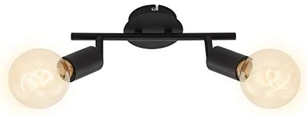 Briloner 2er Spot Black Steel schwarz 27,5x10 cm E27