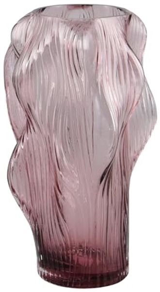 MIRRORS AND MORE 'Vapor' Vase Glas, mokka, 19x34,5x19 cm