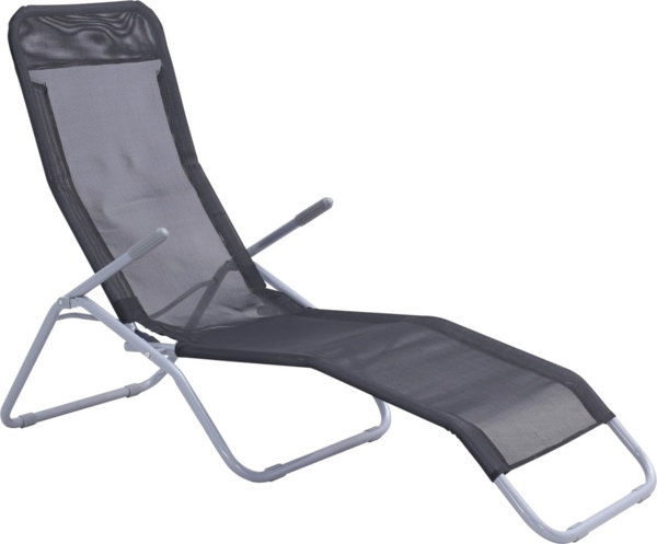 TrendLine Sonnenliege Stahl-Gestell Gartenliege Relaxliege Bäderliege Liege