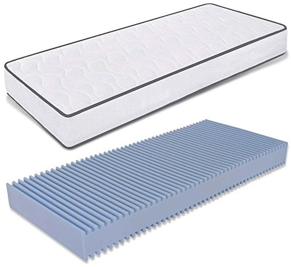 Matratze 80x185 Höhe 14 cm - aus Waterfoam, Klappmatratze, Atmungsaktive, Antiallergisch und Milbendicht. Modell: Primavera H14