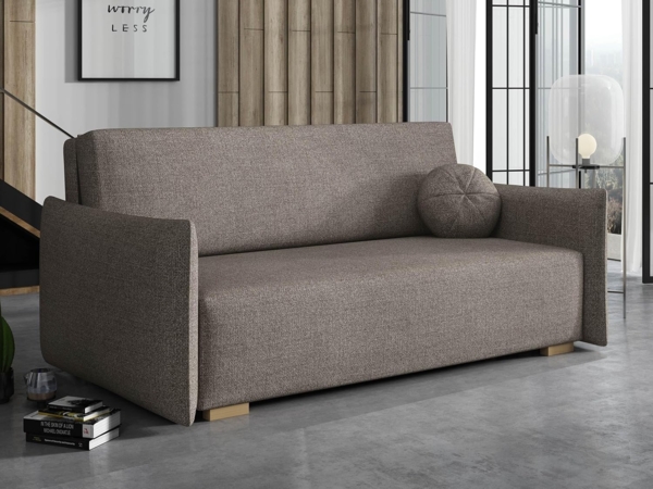Sofa Viva Glov IV mit Schlaffunktion, 3 Sitzer Schlafsofa mit Bettkasten (Farbe: Soul 04) Bild 2