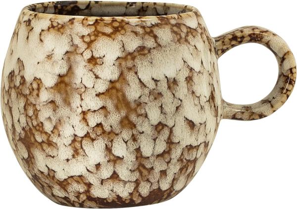 Bloomingville Tasse Paula, braun/natur 275ml Keramik Kaffeetasse Teetasse dänisches Design