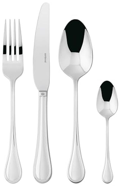 Sambonet 'Royal' Besteckset, Edelstahl/PVD, 24ltlg., Silber