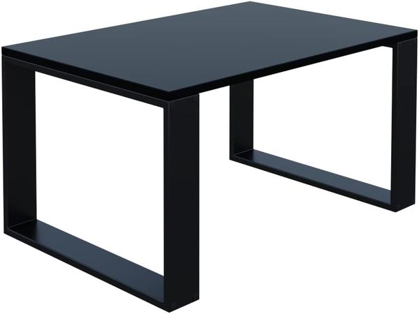 AKKE Außergewöhnlicher Couchtisch Beistelltisch für Wohnzimmer | Kaffee Tee Wohnzimmertisch Tisch | Coffee Table | Zimmer Schlafzimmer Möbel | Deko Modern Schwarz 90 x 60 x 55 Bild 3