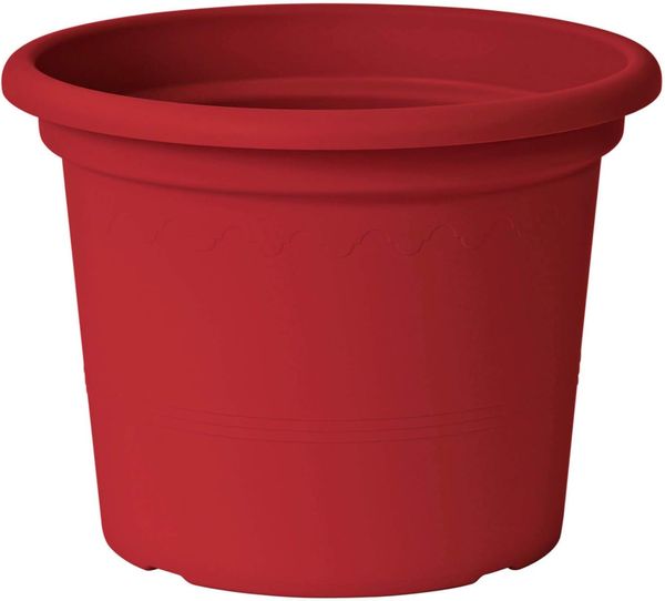 Pflanzkübel GEO Ø 30 cm mattone rot – klassisches Pflanzgefäß aus Polypropylen UV-beständig frostsicher bruchsicher und voll recyclebar