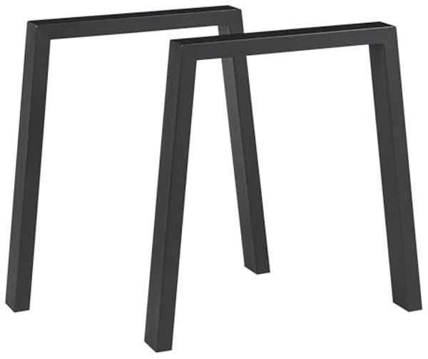 Tischgestell 2er Set Kraftisried 72x70cm Schwarz [en. casa]
