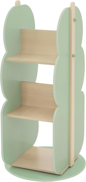 Joyz Spielzeugtruhe Kinderregal Kindermöbel Kinderzimmerregal Spielzeug Spielzimmer Möbel, Baum Bücherregal mit 5 Ablagen, 360° drehbar, MDF