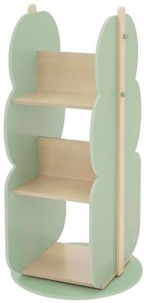 Joyz Spielzeugtruhe Kinderregal Kindermöbel Kinderzimmerregal Spielzeug Spielzimmer Möbel, Baum Bücherregal mit 5 Ablagen, 360° drehbar, MDF