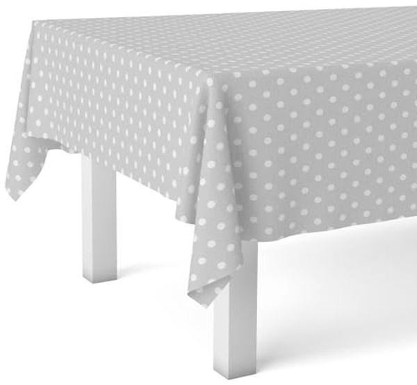 Martina Home Wachstuch-Tischdecke, grau, 220x140 cm
