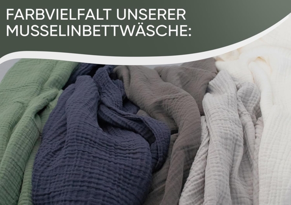 jilda-tex Bio-Bettwäsche Musselin Medina 100% Bio-Baumwolle Knitterlook Bügelfrei Uni Made in Green (Hellgrau, 135x200 + 80x80 cm) Bild 9