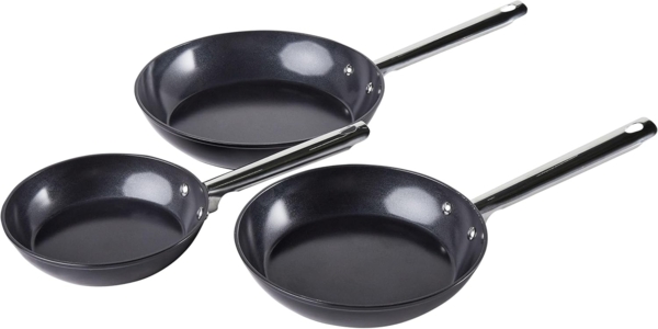 Bratpfannen 3er Set ELITE PRO Schwarz