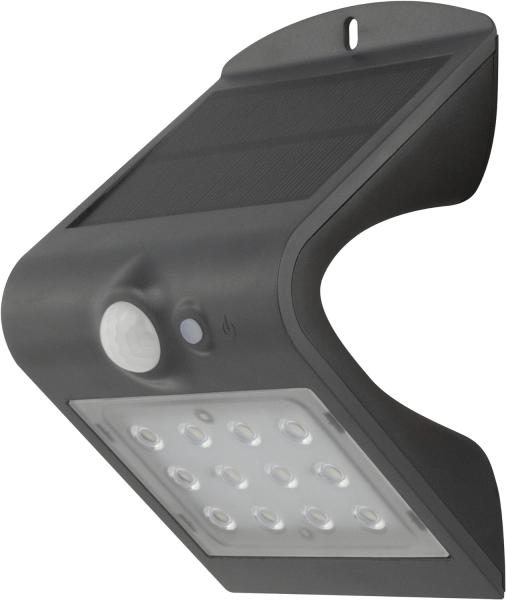 REV BUTTERFLY Solarleuchte für außen, IP65, Aussenlampe mit Bewegungsmelder, Solarlampe, Solarleuchte; 1200mAh, Li-Ion, 1. 5W, anthrazit