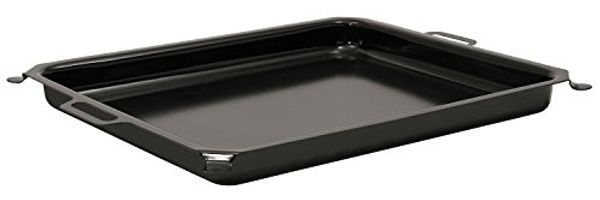 BBQ-Toro Bratpfanne Emaillierte Pfanne 64 x 52 x 5,5 cm, Stahl, für Edelstahl Gastrobräter, Stahl