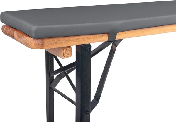 TexDeko Bankauflage Bierbankauflage (Einzeln) für Bierzeltgarnitur zum selber aufziehen, (1 St), 220x25x2cm/4cm, Top Qualität