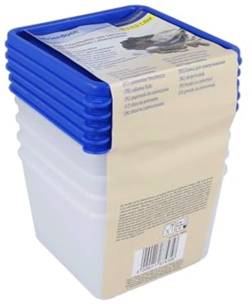 EUROHOME Vorratsdose Gefrierdosen Set 0,5L zum Frischhalten und Gefrieren, Kunststoff, (Set, 1-tlg, Frischhaltedose im 5er Set), Gefrierdosen mit fest Deckel - Vorratsdosen Set