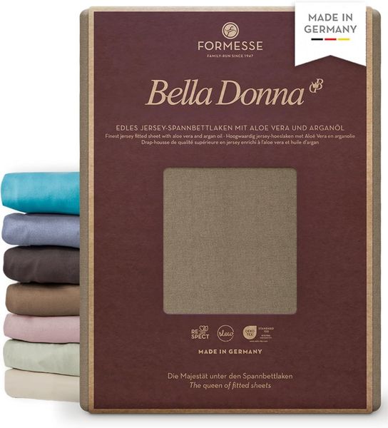 Formesse Bella Donna Boxspring Spannbettlaken Alto|200x220 - 200x240 cm| muskat