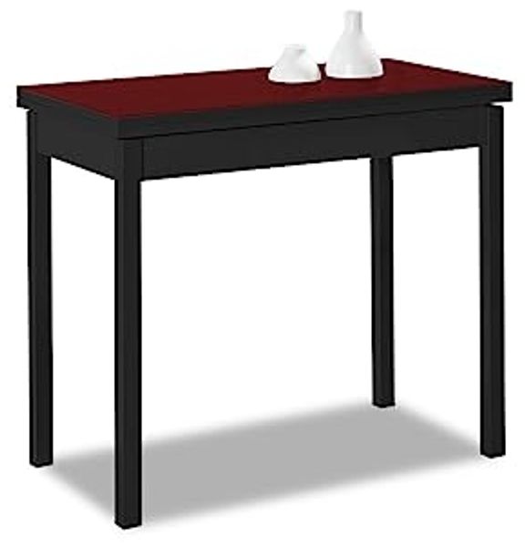 ASTIMESA Buchart Küchentisch, Bordeaux, 80x40 cm bis 80x80 cm