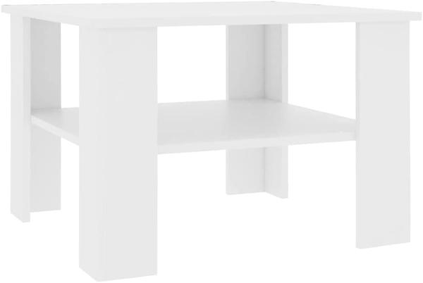 vidaXL Couchtisch Weiß 60x60x42 cm Holzwerkstoff 800207