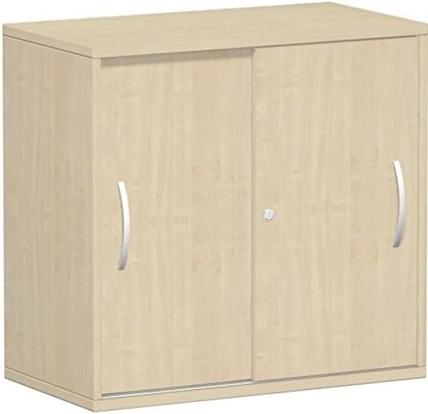 Schiebetürenschrank Oberboden 25 mm, 80x42x80cm, Ahorn Ahorn