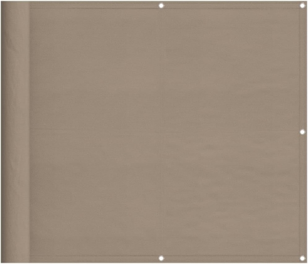 Balkon-Sichtschutz Taupe 90x1000 cm 100 % Polyester-Oxford