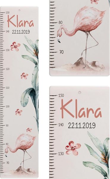 KIDSMOOD - Messlatte für Kinderzimmer Personalisiert, 70-140 cm - Messlatte Kinder Holz personalisiert Mit Namen für Baby- & Kleinkinderzimmer - Individuelles Geschenk für Kinder und Babys zum Geburt
