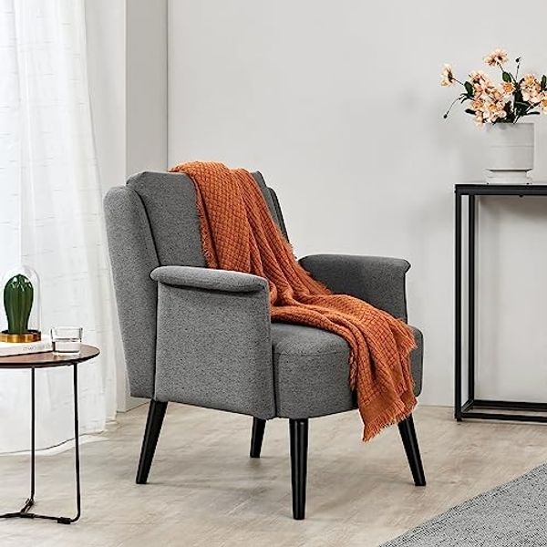 Polstersessel Edling Grau [en. casa]