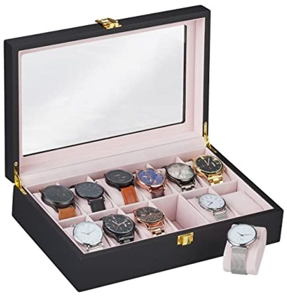 Uhrenbox mit 12 Fächern 10043628