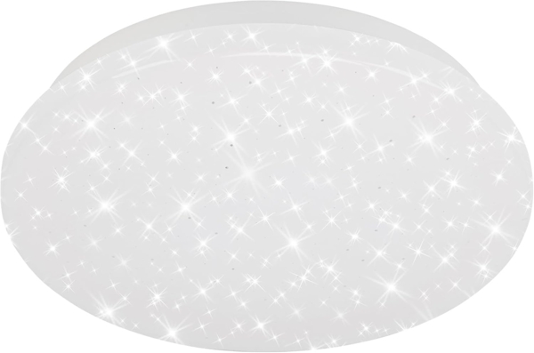 Briloner Leuchten LED Deckenleuchte, Deckenlampe mit Sternendekor, 8 Watt, 900 Lumen, 4. 000 Kelvin, Weiß, Rund, Ø 22cm