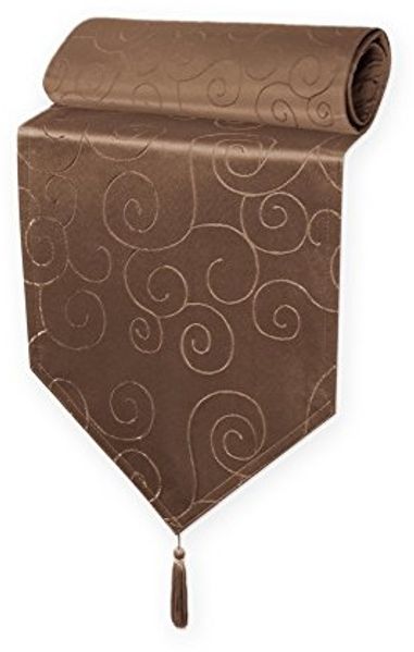 Haus und Deko Tischdecke Tischläufer Damast Ornamente klassisch Tischdecke (1-tlg)