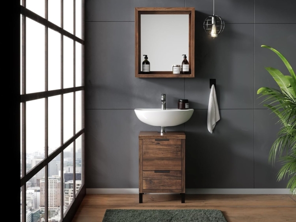 Badmöbel Set Sydney Pinie 2teilig