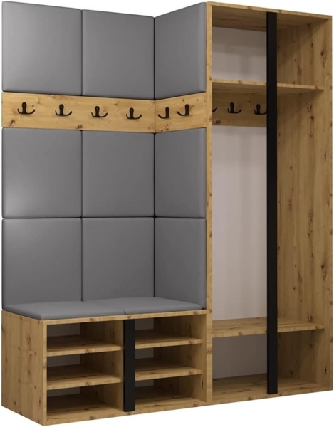 Garderoben-Set Monati XII, Graphit, Farbe: Manila 32 Bild 3