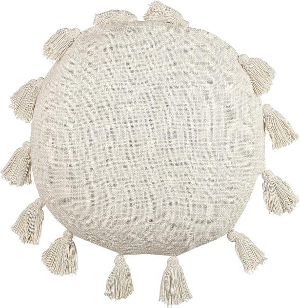 Dekokissen MADIA Baumwolle 45 x 45 cm Kein Muster Helles Beige