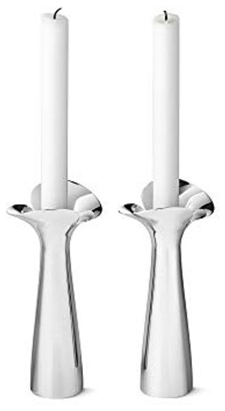 Georg Jensen Kerzenhalter 2-er Set Botanica Edelstahl