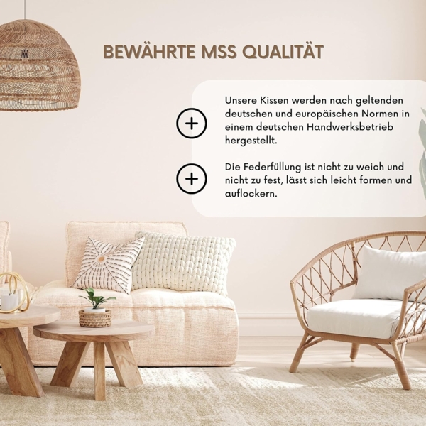 MSS® Klein-/Sofa- und Kuschelkissen 50x50 cm (2 Stück) Bild 4