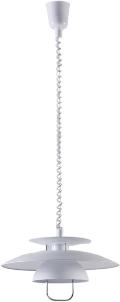 Lindby Hängeleuchte Nadija, Metall, Weiß IP20, 1 x 60 W