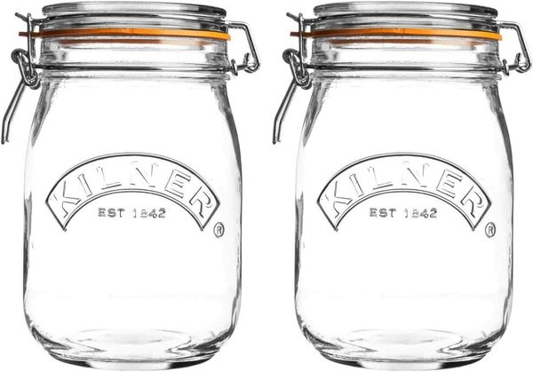 Kilner Bügelverschlussglas rund 1 L, 13x11x18 cm