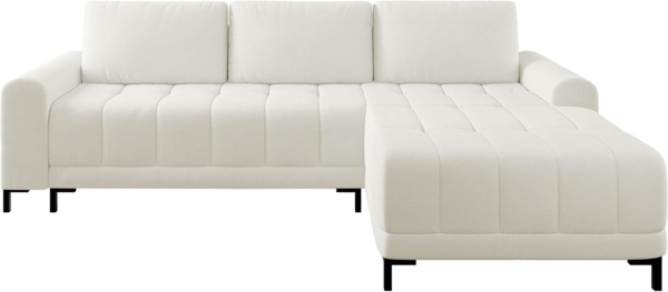 Ecksofa Aurezi L mit Bettkasten und Schlaffunktion (Farbe: Velo 621, Seite: Rechts)